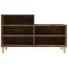 Shoe Rack Smoked Oak 102 x 36 x 60 cm Engineered Wood
