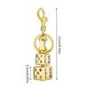 Colourful Dice Keychain Good Luck Dice String Car Keychain Bag Pendant Keyring Fashion Accessories