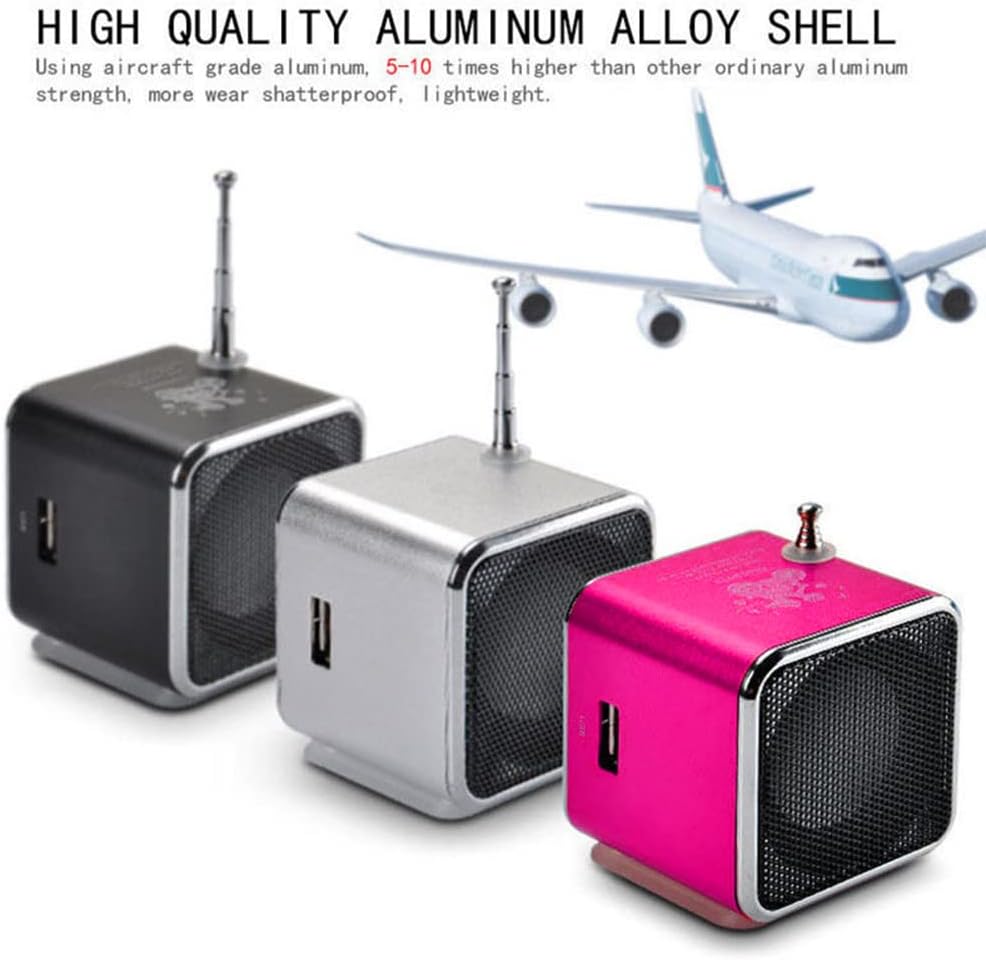 Portable Music Player Mini Speaker Music Player Portable FM Radio PC Fashion Support TF Card and U Disk Mini Music Player