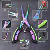 Multifunctional Fishing Needle Nose Pliers Stainless Steel Lock Design Fishing Pliers Lightweight Pocket Design Lure Pliers