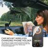 Wireless Car Charger Stand 15W Fast Charging Air Vent Cradles Auto Clamping Car Phone Holder for Music Control Video Streaming