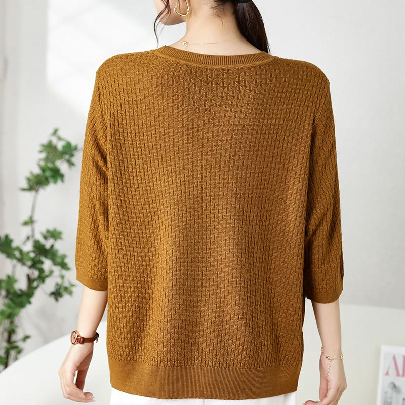 QingHe Cashmere Women's 30% Cashmere Sweater - Soft & Warm Wool Blend Pullover