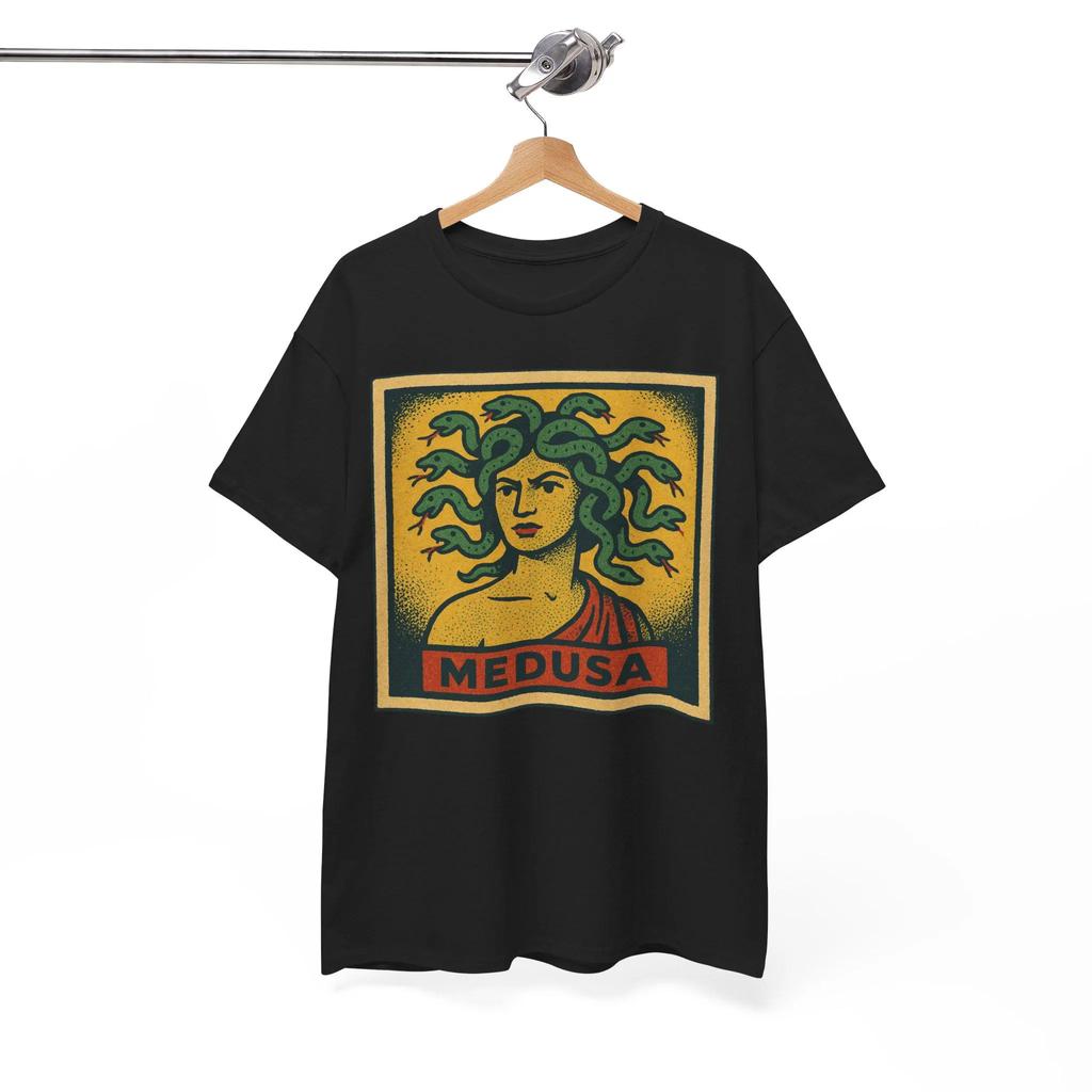 Medusa Comic TShirt Retro Greek Mythology Graphic Tee Retro Streetwear Highquality Crewneck Shortsleeved Unisexs Tshirt