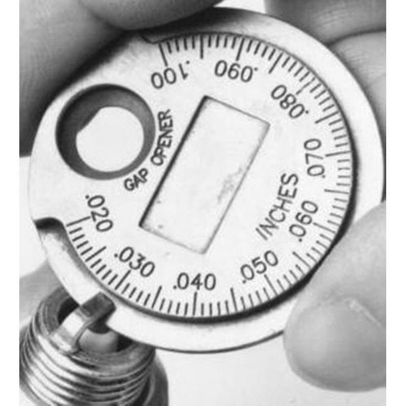 Coin- Type 0.6-2.4mm 0.02-0.10 Inch Spark Plug Gap Gauge Measurement Tool Range Spark Plug Gage Caliber Measuring Tool