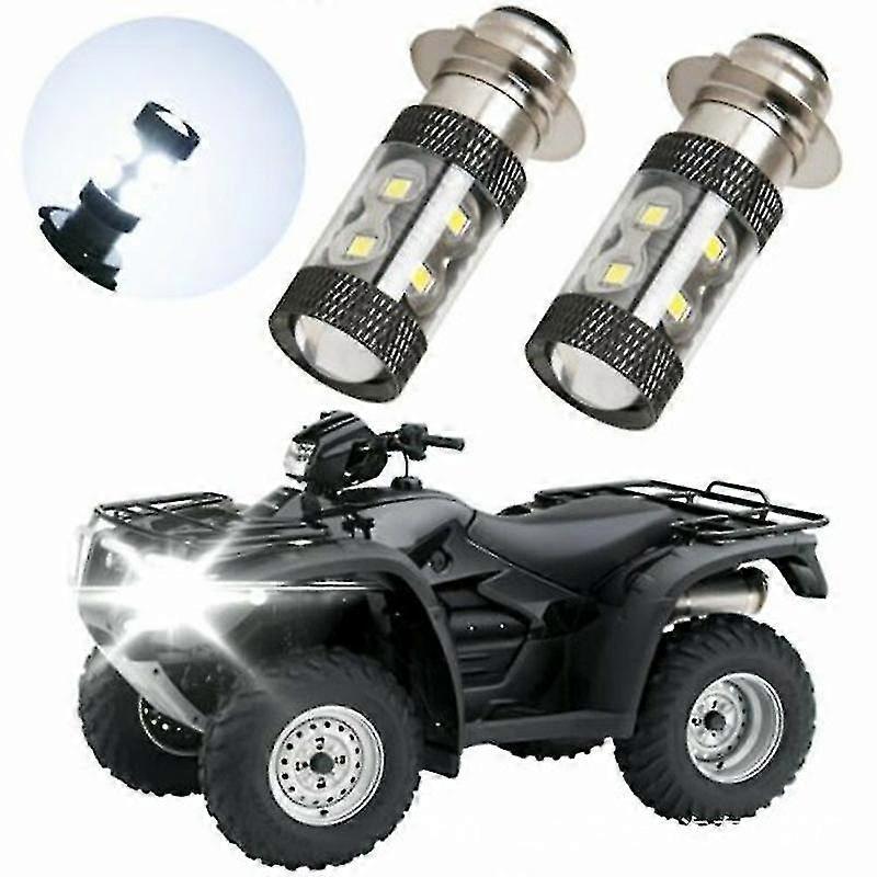 2pcs 2023 New H6m For Yamaha H6m Raptor 700 700r 2006-2018 50w 6000k White Led Bulb