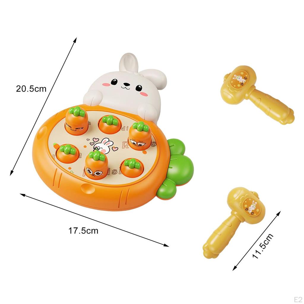 Hammering Pounding Toys Early Developmental Toy Cartoon whack a carrot Game for Education