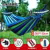 Portable Outdoor Hammock Kids Adults Durable Canvas Fabric With Anti-Roll Design Camping Hiking Garden Relaxation