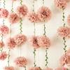 2pcs Nude Tissue Paper Pom Pom Garlands Paper Flowers for Birthday Wedding Decor Tissue Paper Pom Pom Boho Flowers Wall Hanging Décor Supplies