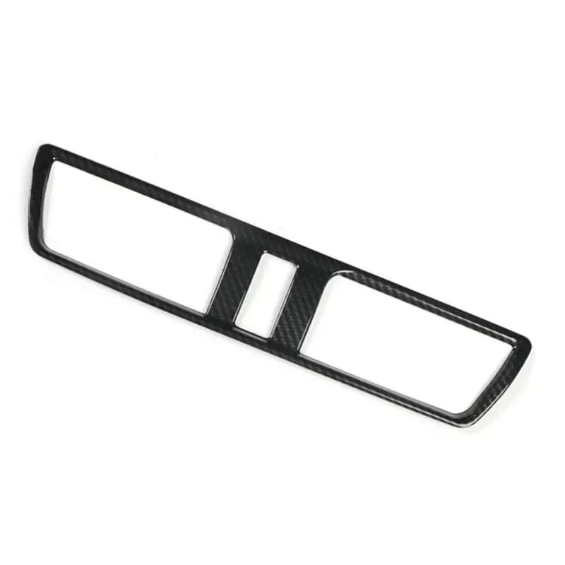 For Mazda 3 Axela 2014- Carbon Fiber Pattern Middle Air Outlet Vent Trim Cover Stickers Car Styling Accessories