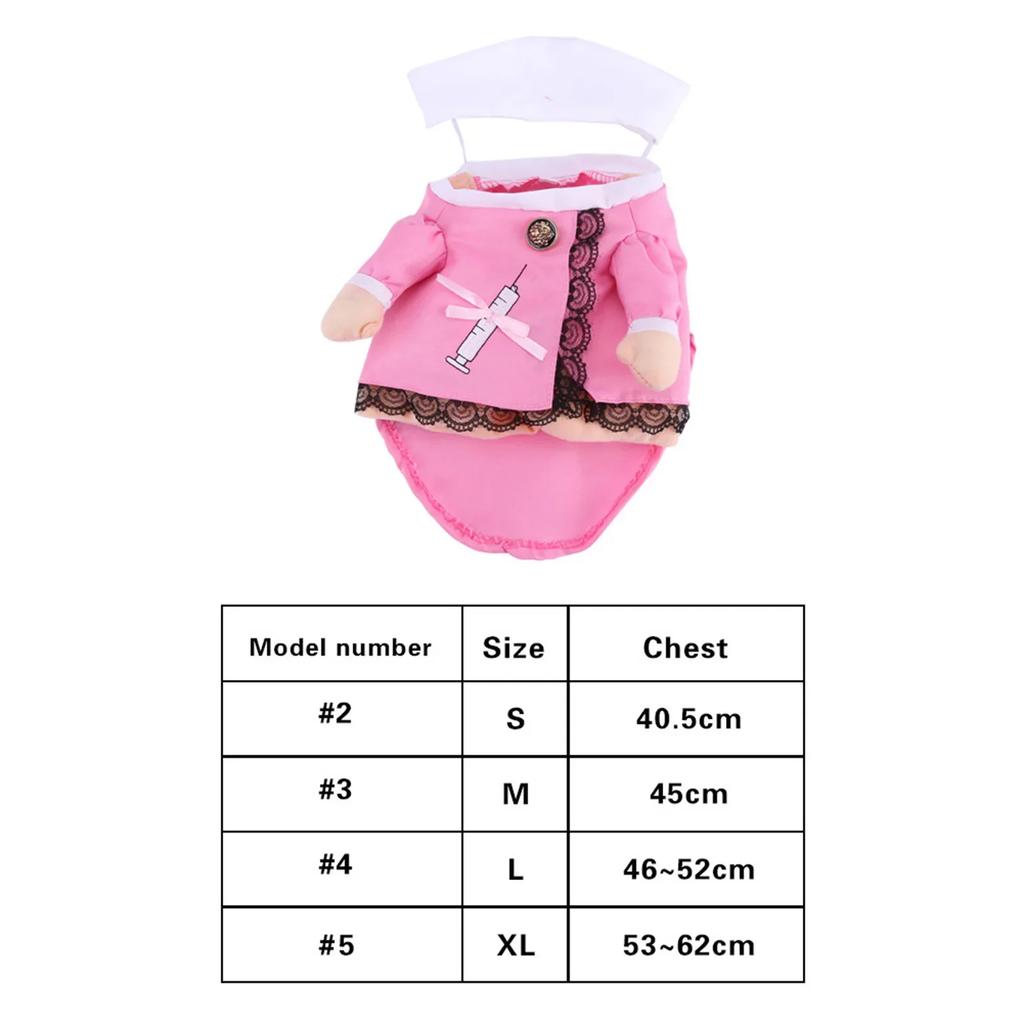 Funny Pet Puppy Dog Cat Outfit Cosplay Nurse Clothes Christmas Halloween Theme Party Costume