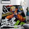 Flanelová deka s potiskem postav z Dragon Ball, Vysoce kvalitní, Pohodlná pro všechna roční období, Domácí dekorace, Teplo a pohodlí, Perfektní jako vánoční dárky