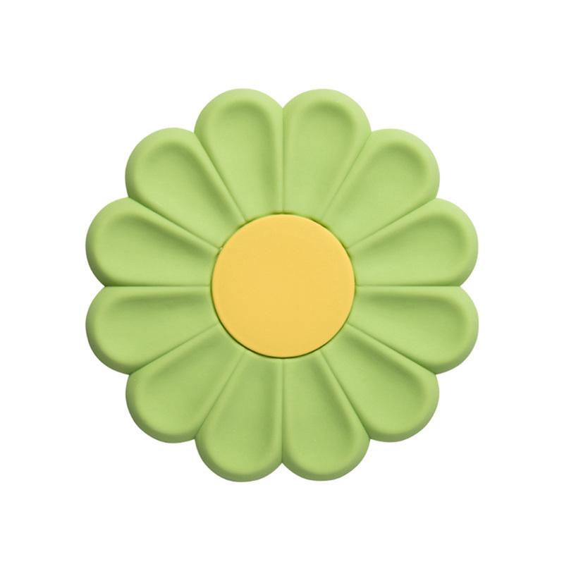 Roztomilá květinová silikonová podložka Jídelní podložka na nápoje Protiskluzová izolace Držák na hrnce Prostírání Podložka do domácnosti Podložka pod šálek čaje Kuchyňský doplněk