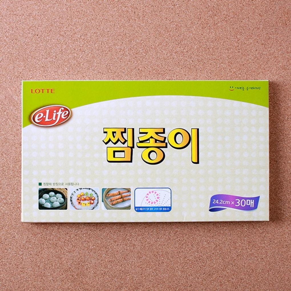 Бумажные пакеты для паровой обработки Lotte E-Life (24,2 см x 30 листов) Бумажная фольга
