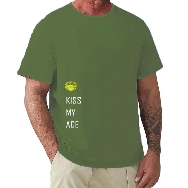 Tennis Shirt Kiss My Ace Funny Cute Sports Gift Tshirt Unisexs Clothes Tops Graphic T Shirts Streetwear Camisas