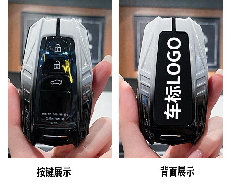 Zinc Alloy Car Remote Key Case Cover For S1 CHR Prado 2017 2018 Prius Camry Corolla RAV4 2020 2022 2023 2024 Car Accessories JH0