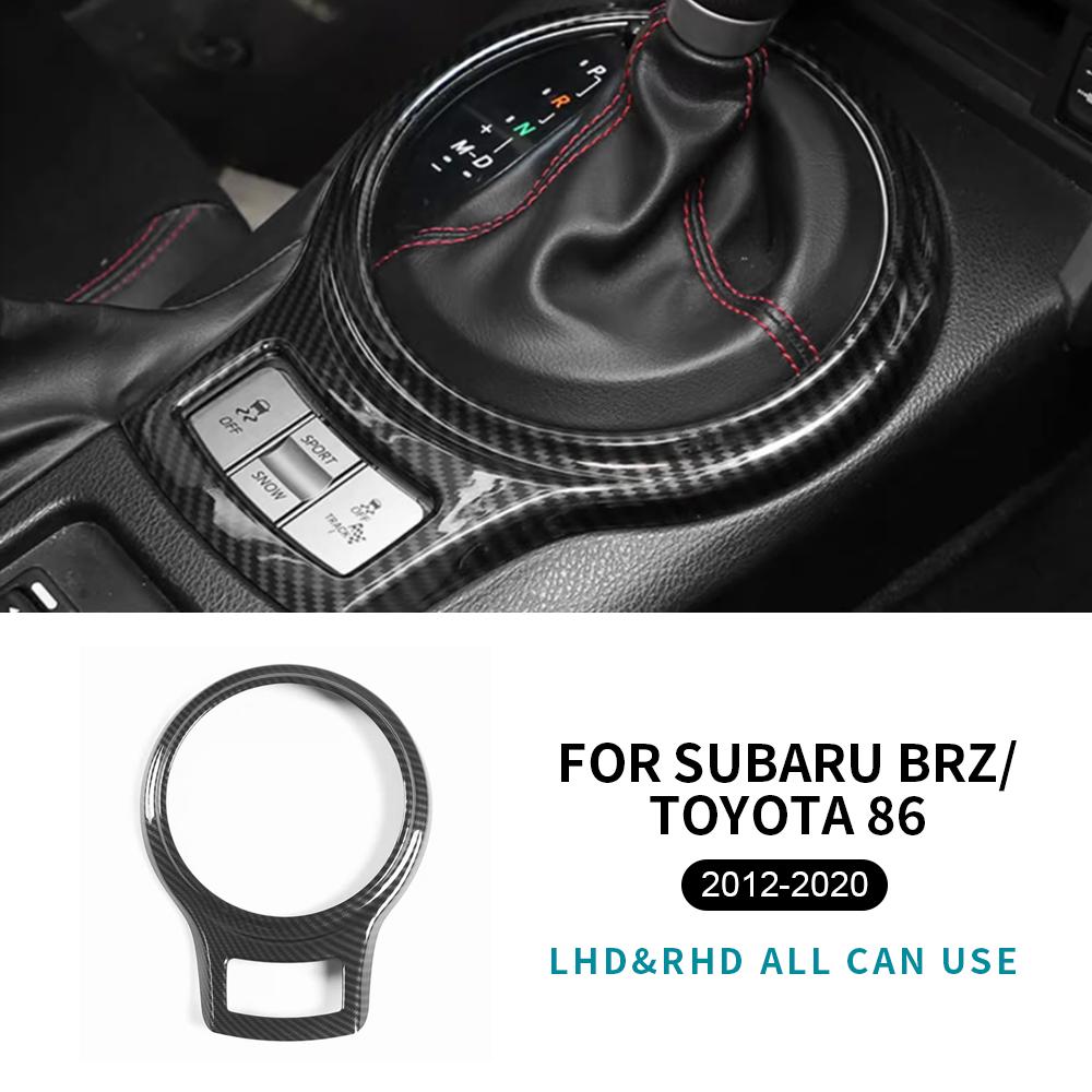 

For Subaru BRZ Toyota GT 86 2013-2020 ABS Carbon Fiber Style Accessories Interior Trim Car Gear Shift Frame Cover Sticker