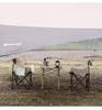 Xiannoudorji Portable Three-Piece Outdoor Folding Table and Chair Set for Camping and Picnics