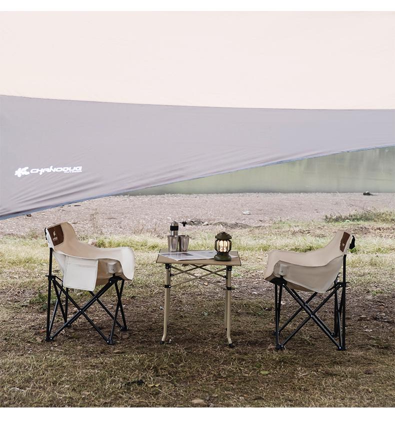 Xiannoudorji Portable Three-Piece Outdoor Folding Table and Chair Set for Camping and Picnics