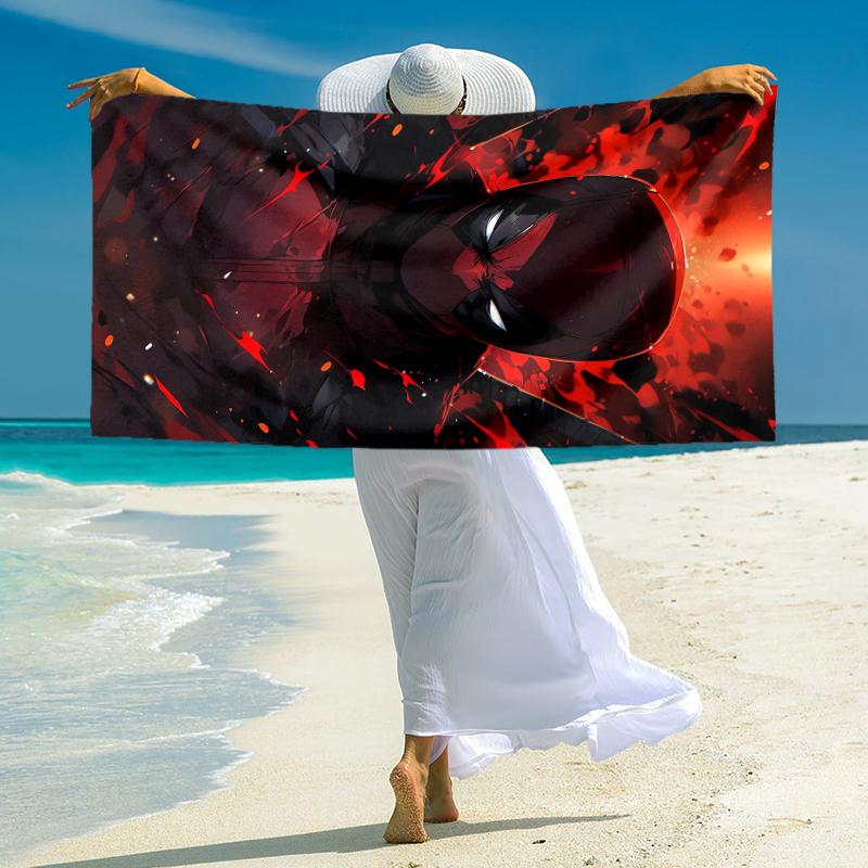 1Pc Dark Hero Unveiled Beach Towel Microfiber Beach Towel Thin Absorbent For Beach Swimming Yoga Bath Sports 0917176