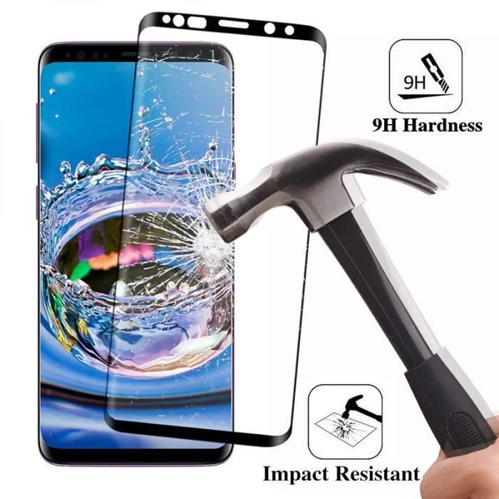 Verre Trempé - Samsung - Galaxy S9 - 5D - Protection Écran - Haute Sensibilité Tactile