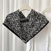 Magnetic Buckle Button Detachable Collar for Women Shoulder Neck Protection Shawls Scarf Collars Wrap Shawl Scarves Accessories