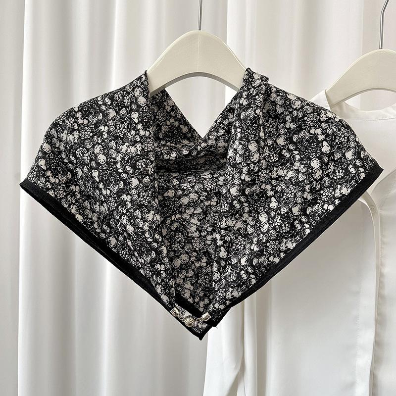 Magnetic Buckle Button Detachable Collar for Women Shoulder Neck Protection Shawls Scarf Collars Wrap Shawl Scarves Accessories