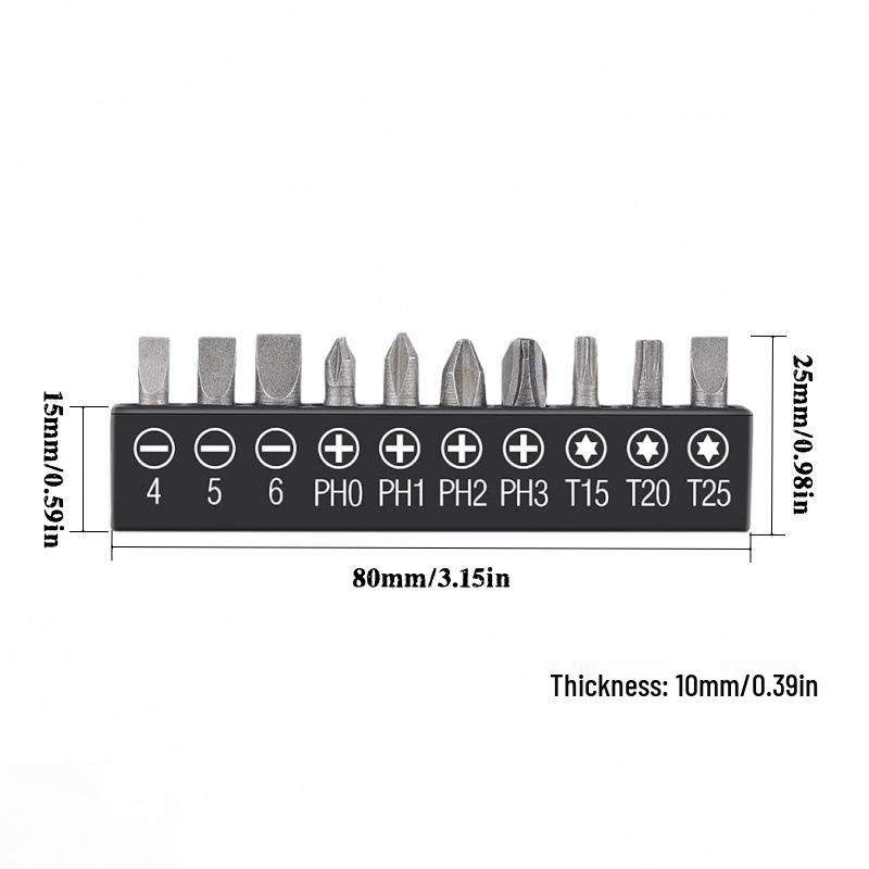 6.35mm L-Shaped Double-Head Hex Wrench for Screwdriver Bits