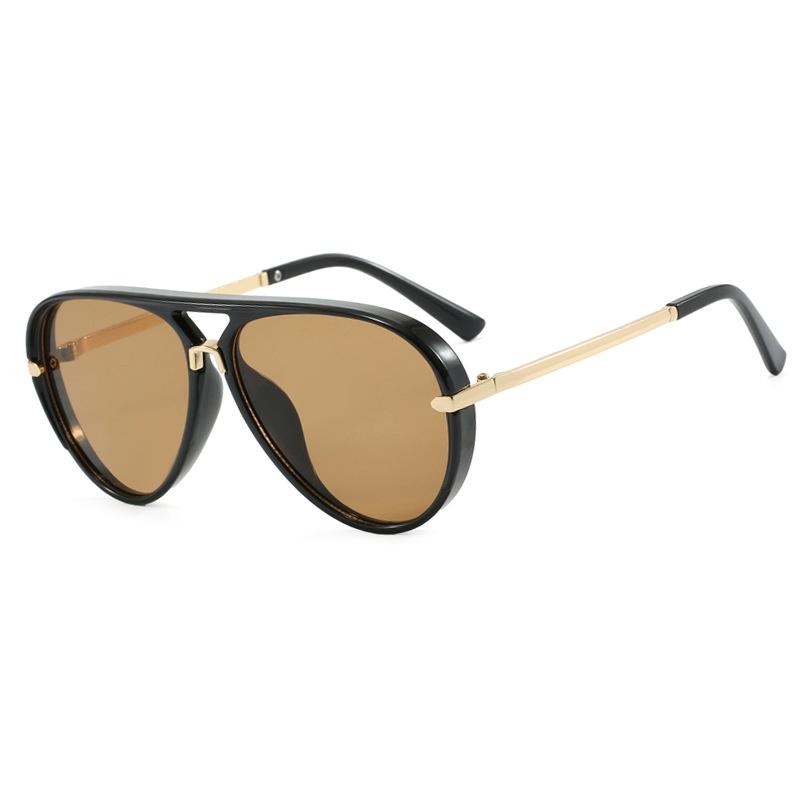 New Retro Pilot Double Beam Gradient Women Sunglasses  Personality Candy Color Design Trendy Casual Men Uv400