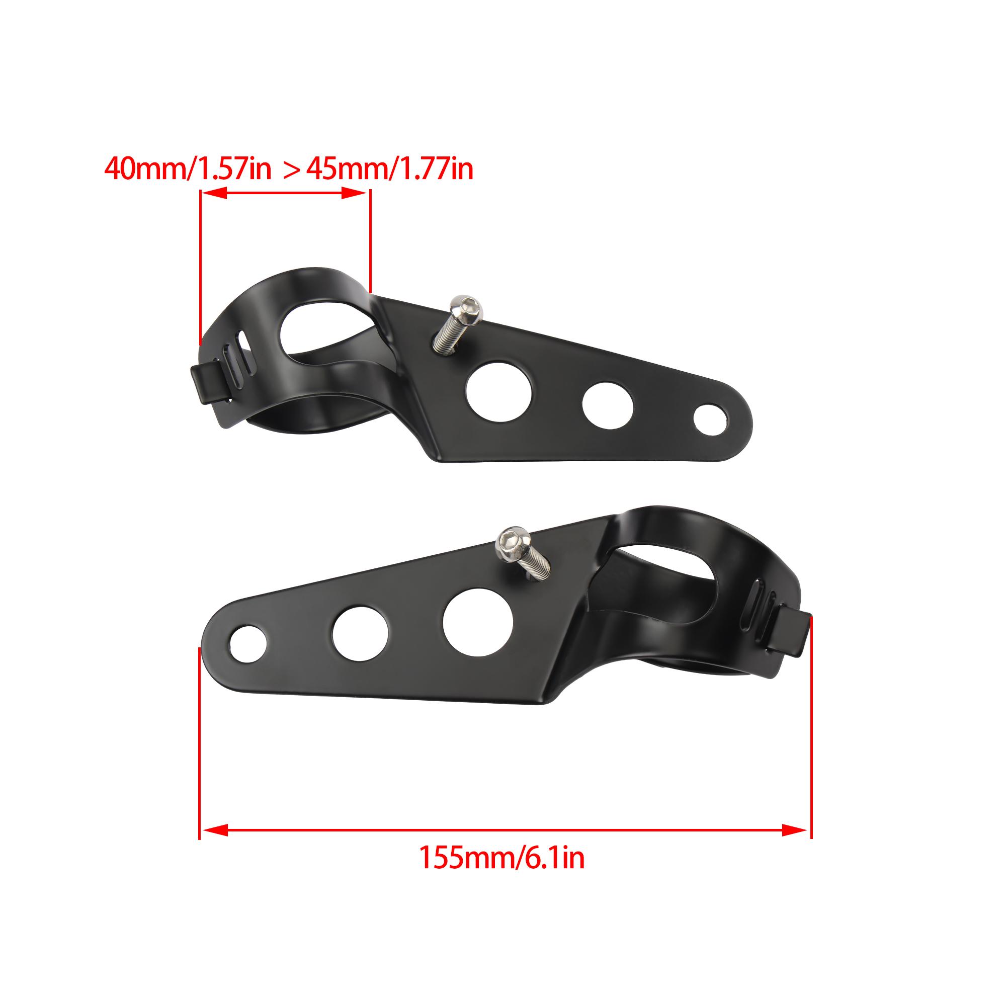 

38-48mm Motorcycle Headlight Mount Bracket Adjustable For Honda Yamaha Headlamp Holder Clamp Universal Modified Accessories армия зеленый
