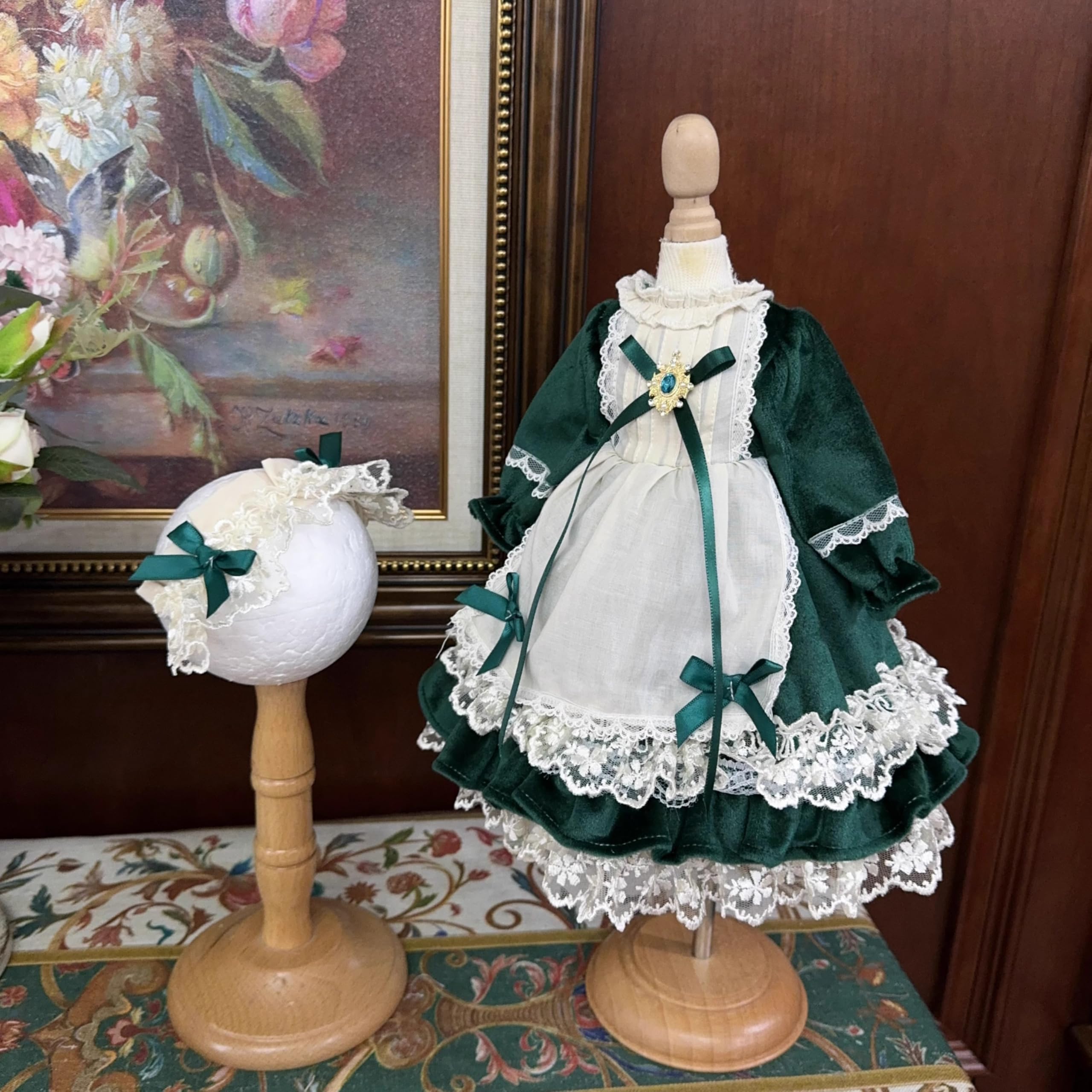 

14 16 13 BJD Ball-Jointed Doll Dress Doll Costume Doll Maid Outfit Ball-Jointed Doll Dress-Up Doll Dress Princess Dress, Maid Outfit, (Head and body