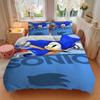 3pcs Sonic The Hedgehog Home Decor Bedding Set-Universal Three-Piece Suit for Bedroom, Guest Room, Living Room, Hotel-Perfect Gift for Fans,