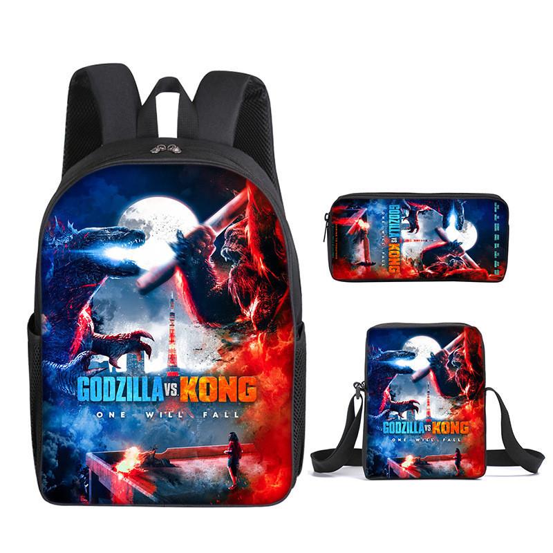 Shoulder Anime Cartoon Bag Pencil Case Kids School Pack For Daily Use