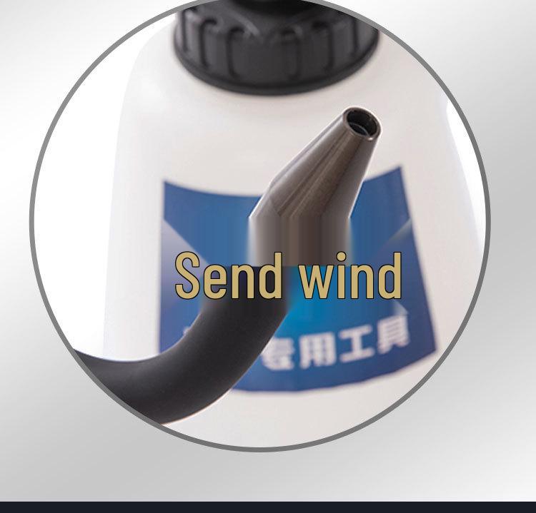 Hurricane Pneumatic High-Pressure Interior Cleaning Gun with Brush and Foam Sprayer for Car Wash