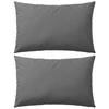 VidaXL Outdoor Pillow 2 Pieces 60 X 40 Cm Grey