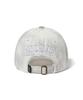 Bieseulaebis 3D Embroidery Dirty Washed Cotton Cap White