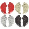 Applique Iron on Wings for Jacket Coat Cloth Angel Cosplay Wings Sequins Large Angel Wings DIY Wing Sew on Big Patches