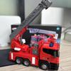 Remote Control Fire Truck Charging Sound And Light Water Spraying Lifting Cloud Ladder Rescue Project Car Children And Boy Gift