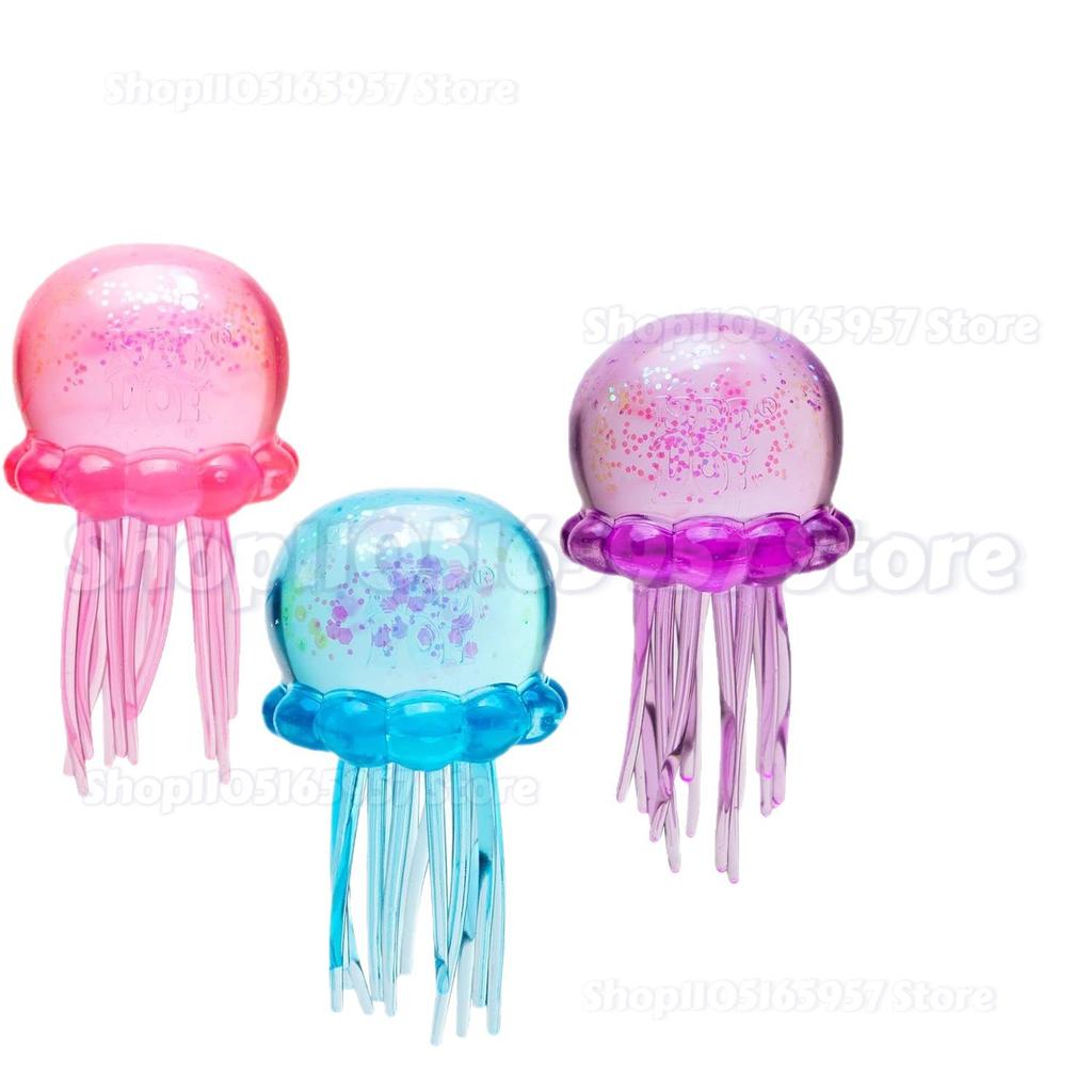 New Jellyfish Squish Beach Water Play Octopus Toy Outdoor Squeeze Toy Simulated Octopus Stress Balls Relief Fidget Toy For Kids
