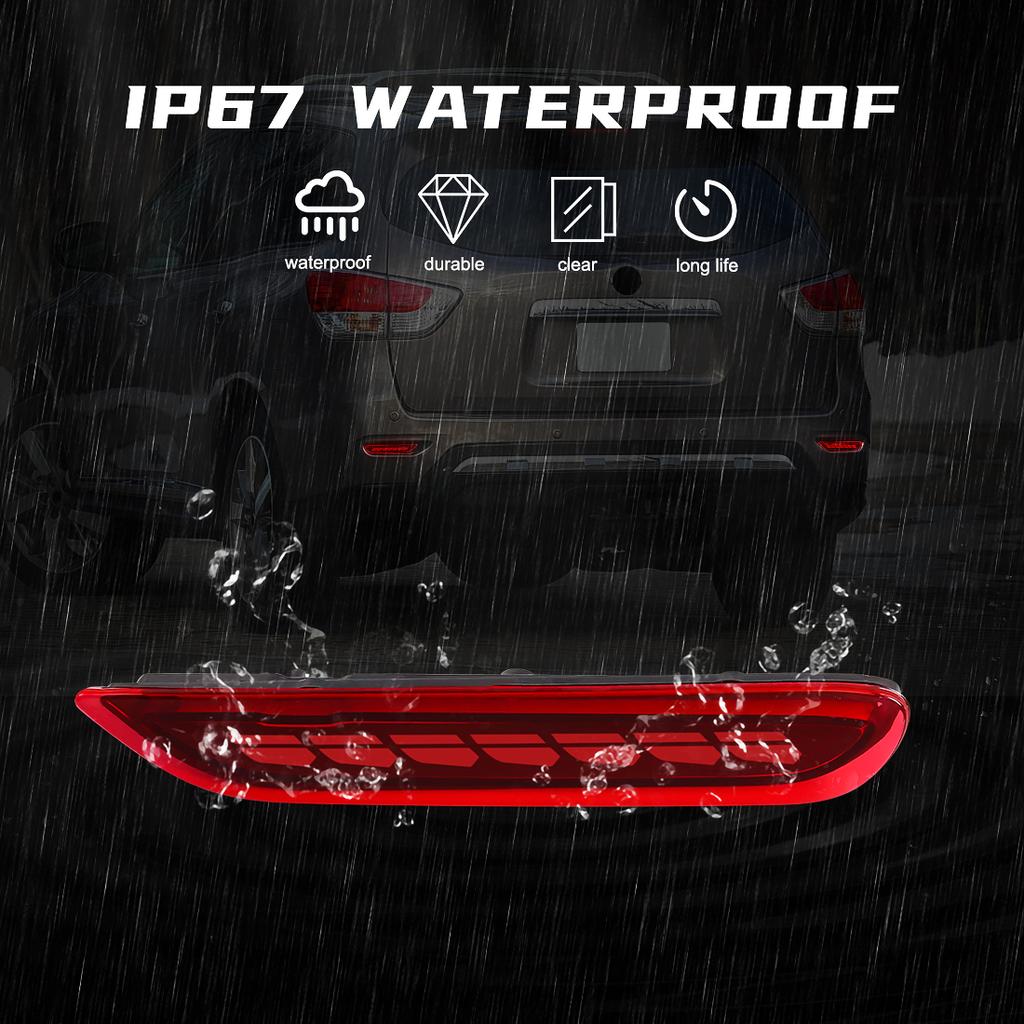 In Stock LED Rear Bumper Lights Sequential Turn Signal for Rogue Infiniti Q50 QX56 QX60 QX80 QX30 Reflector Tail Brake Light
