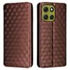 For Motorola Moto G86 5G Case Wallet Rhombus Imprinted Leather Phone Cover