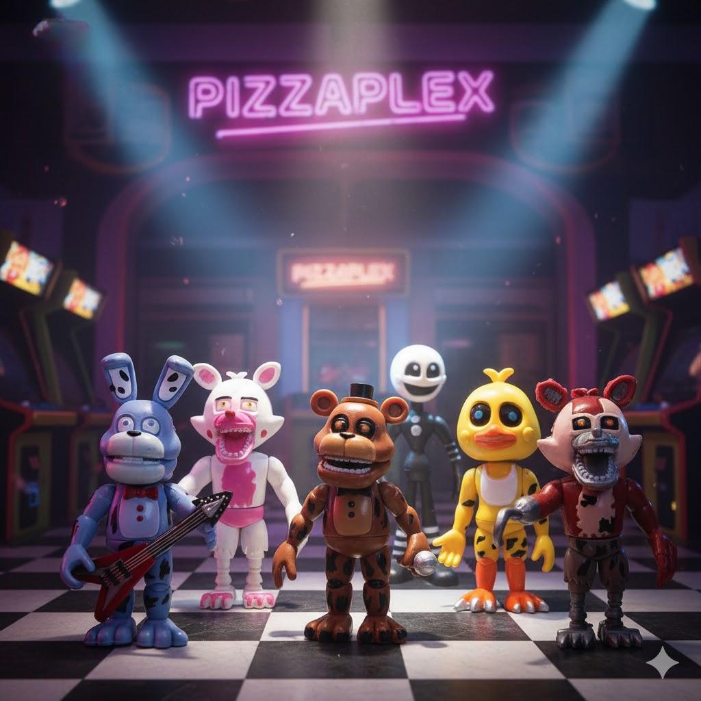 

Фігурки П ять ночей у Фредді ФНАФ Five Nights at Freddy s аніматроніки набір іграшок 6 шт 10-11 см 10 різнокольоровий