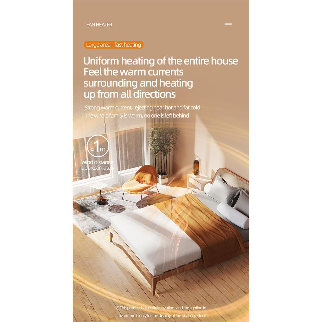 1200W Touch Screen Timing Electric Warmer Household Remote Control  Heating Fan High Power Portable Electric Heater