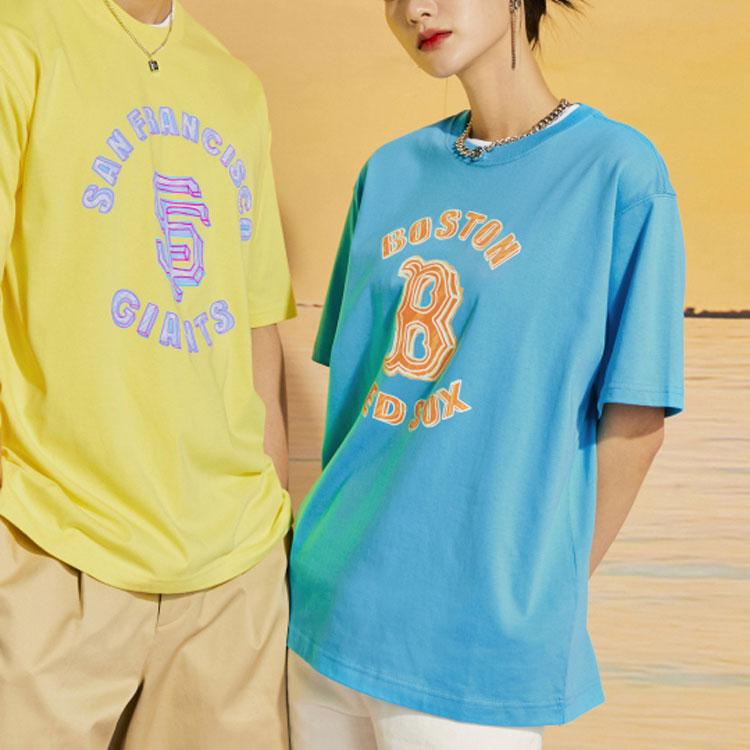 New MLB T Shirts Unisex Blue 3ATS63023-43BLN