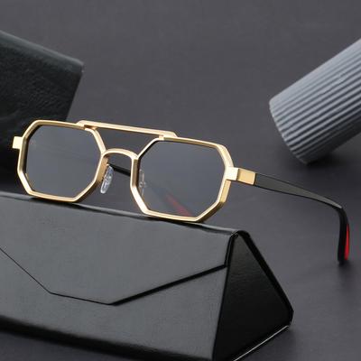 New Vintage Square Sunglasses Women Men Rectangle Sun Glasses Female Polygon Eyewear Oculos De Sol for Male Female Eyeglasses
