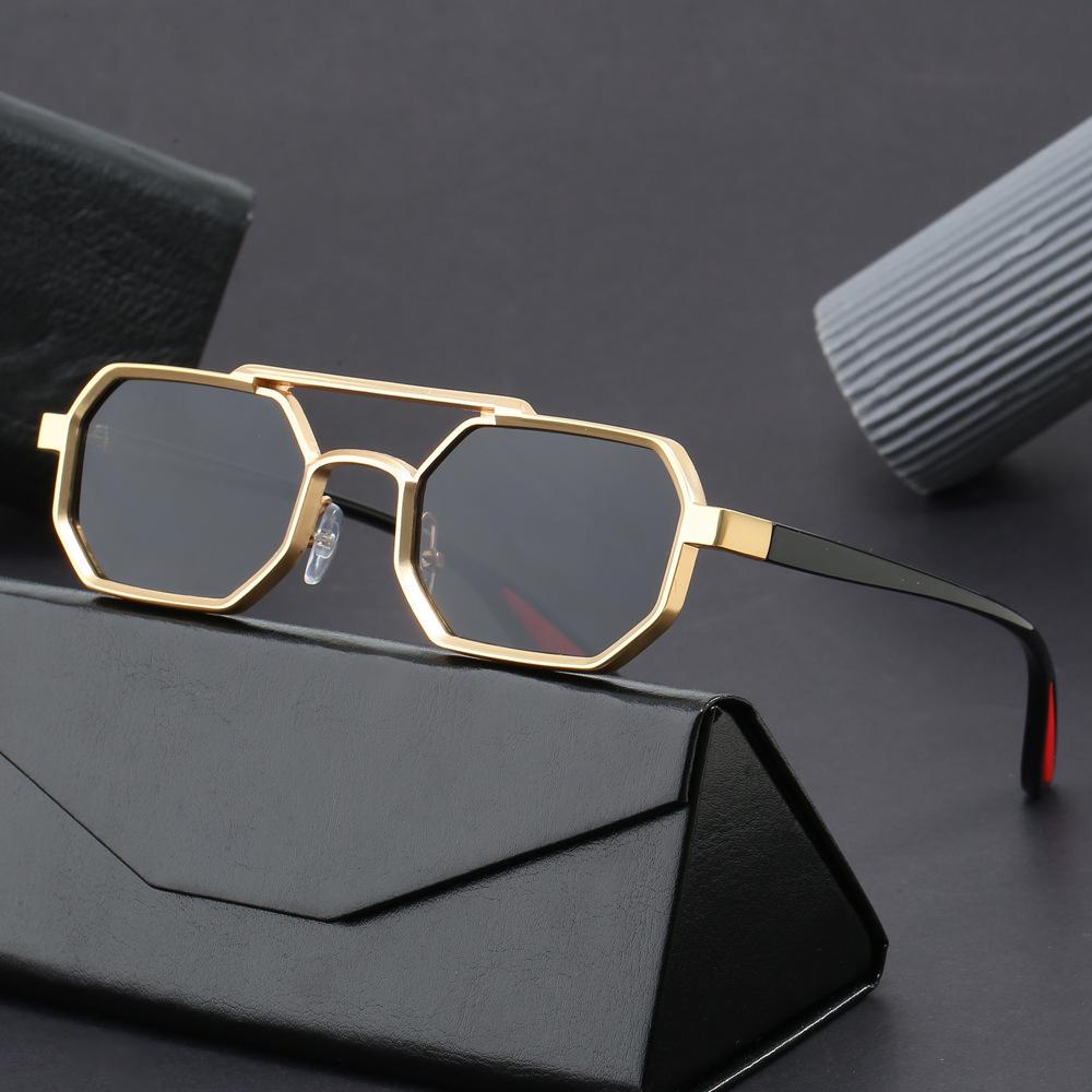 New Vintage Square Sunglasses Women Men Rectangle Sun Glasses Female Polygon Eyewear  for Male Female Eyeglasses