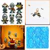 Silicone Cartoon Weirdo Holographic Molds Light Shadow Earrings Pendant Mold DIY Ornaments Jewelry Epoxy Crafting Mold