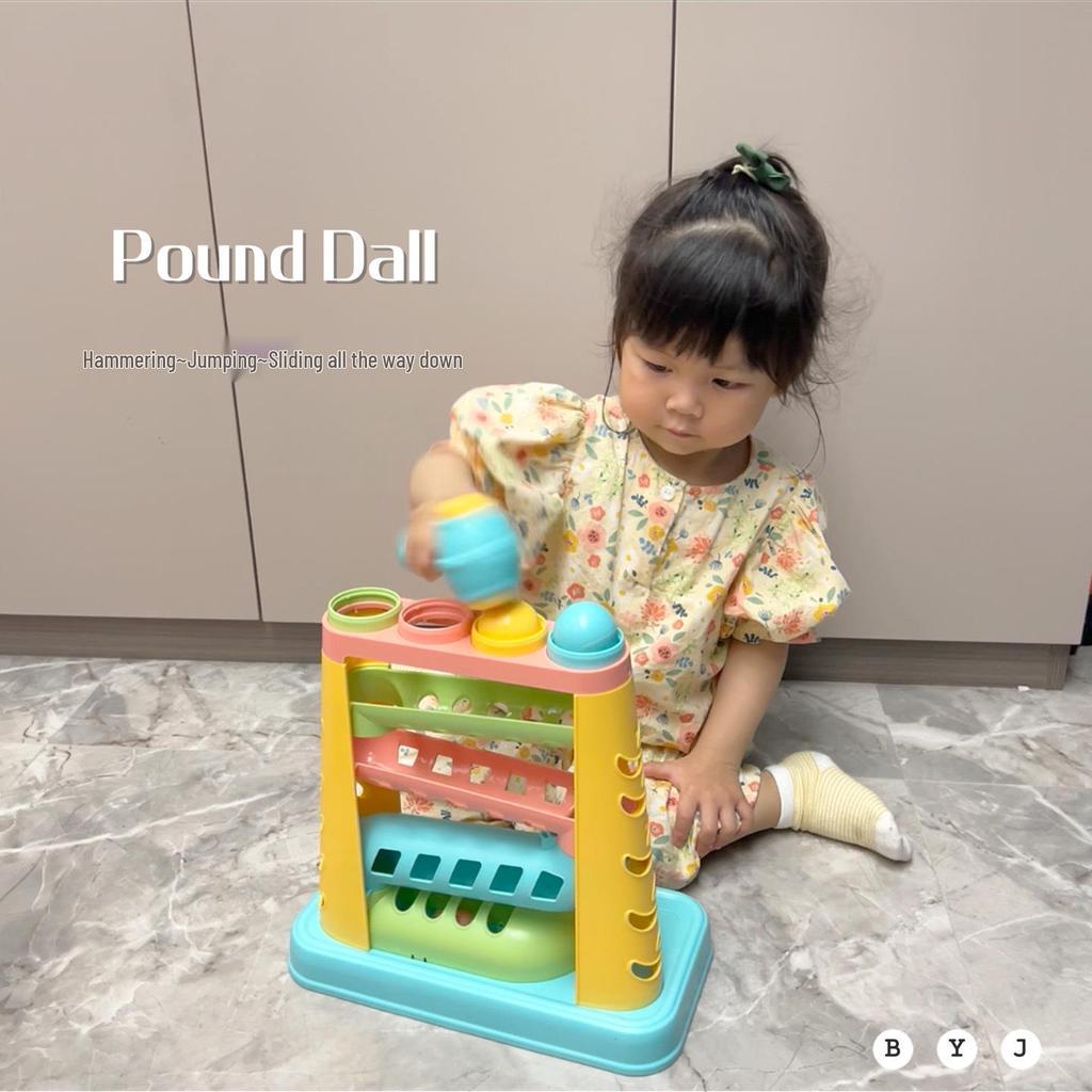 Children's Multi-Layer Educational Hammer Toy: Early Learning Music Slide