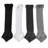 10Pair Bud Bubble Mouth Stockings Children Summer Thin And Knee Leg Cover Solid Color Stripped Calf Socks Long Stacking Socks