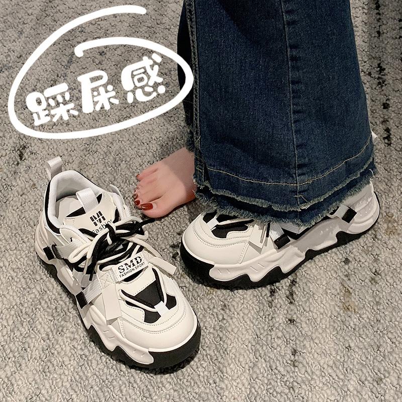 Dad shoes new spring and summer thick sole heightening small size casual sports shoes