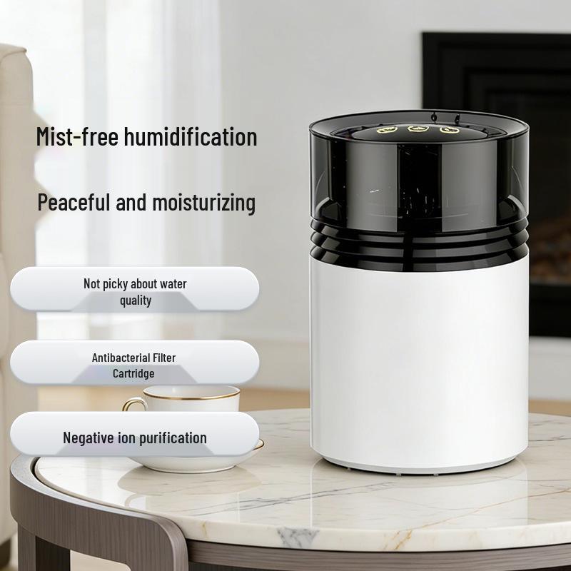 USB Mist-Free Humidifier & Negative Ion Air Purifier for Bedroom